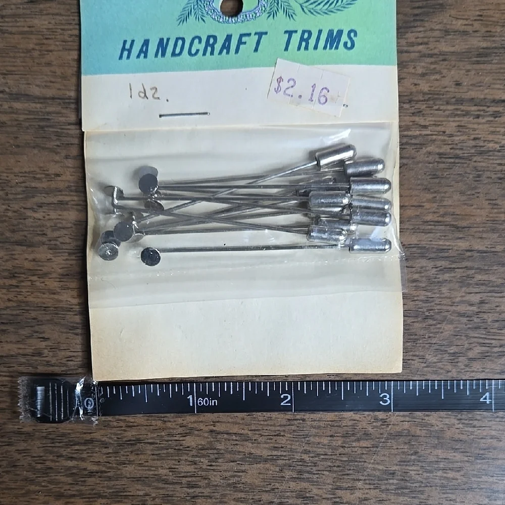 Metal Lapel Stick Pin/Brooch Bases (192 pc) - Picture 3 of 7